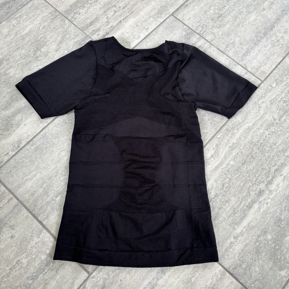 Mens Body Shaper Toning T-Shirt Ultra Durable Vest Compression Underwear Shirt L - Picture 4 of 4
